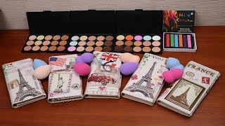 Посылки из Китая: Женские кошельки,Палетки,Спонжи,Мелки для волос(Покупала Здесь: 1.Спонжи - http://ali.pub/pslx9 2.Спонжи - http://ali.pub/a70my 3.Палетки - http://ali.pub/pe4lh 4.Кошельки - http://ali.pub/qmx2d..., 2016-05-14T11:25:27.000Z)