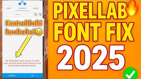 Pixellab Me Font Add Nahi Ho Raha? 100% Working Solution#pixellab #fontproblem