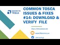 Tosca tutorial  lesson 150  common issues  download  verify file  curl  powershell 