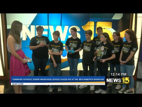 Carencro Catholic School's Robotic Team Takes 4th Place National Title