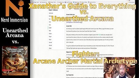 Unearthed Arcana vs Xanathar