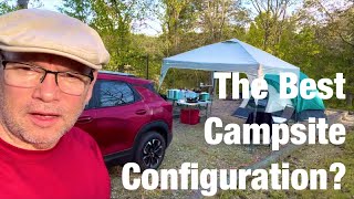 Campground Tent Campsite Setup for Comfort, Luxury and Efficiency