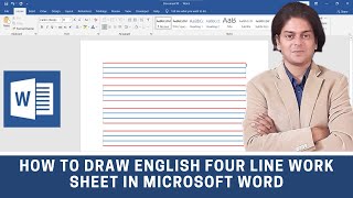 How to draw English four line worksheet in Microsoft word? screenshot 2