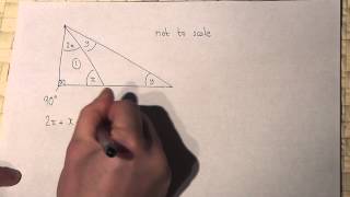 Geometry: Algebra and angles in triangles