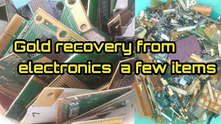 How To Recovery Gold From Electronics items/Gold Recovery From Electronics items #gold Recovery