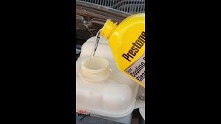 How to use prestone radiator flush and cleaner #shorts