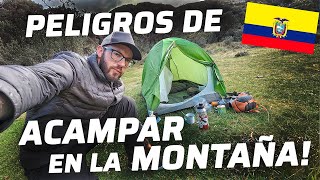 PELIGROS DE ACAMPAR SOLO EN LA MONTAÑA [4000 msnm] | PARQUE NACIONAL CAJAS, ECUADOR