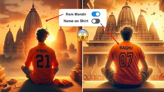 Trending Ram Mandir T Shirt Name Photo Video Editing | Ayodhya Photo Editing | Bing Image Creator