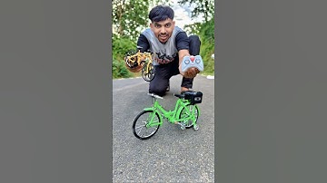 Mini VS Big RC Cycle Unboxing & Test Ride 😊