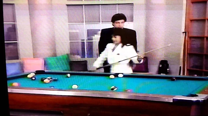 Linda Carter Billiards 1993 on TV with R. Shaffer