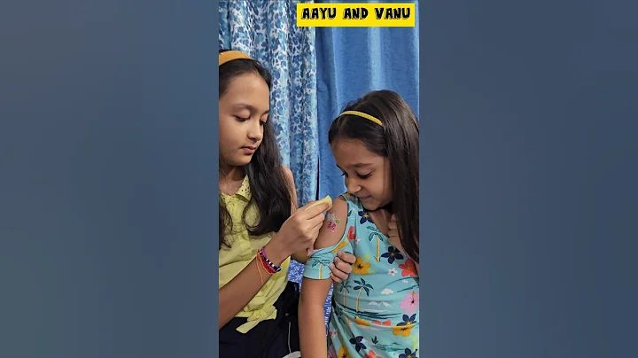 Mini Vlog 541 - Vanu Ka TATOO 😍🎨🖌🤩  #aayuandvanu #shorts #youtubeshorts #gift #trending