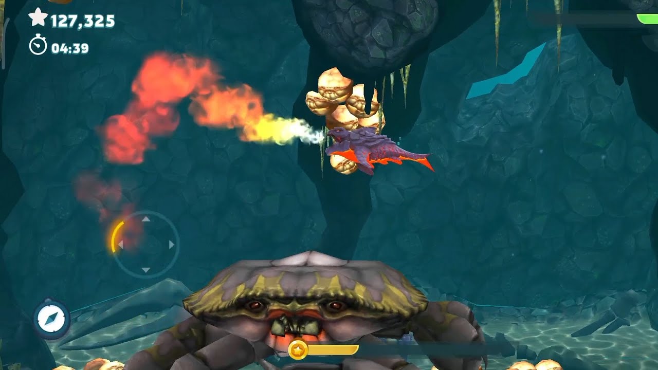 Pyaro Shar Pyro Shark Vs Giant Crab BOSS - HUNGRY SHARK EVOLUTION - YouTube