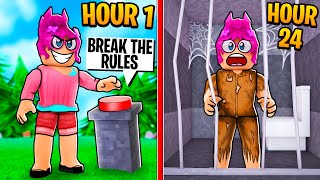 I BROKE ROBLOX RULES FOR 24 HOURS! *GONE WRONG*