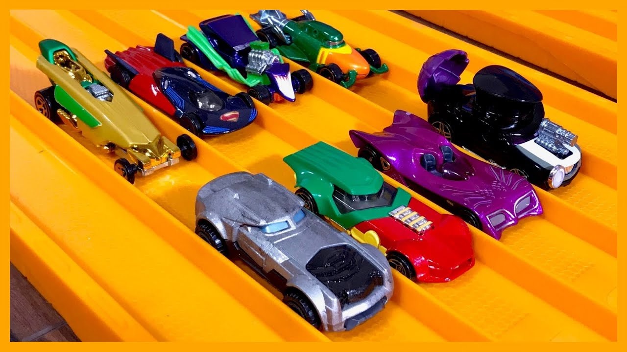 DC/Batman 8 Character Car Set RACE & REVIEW YouTube