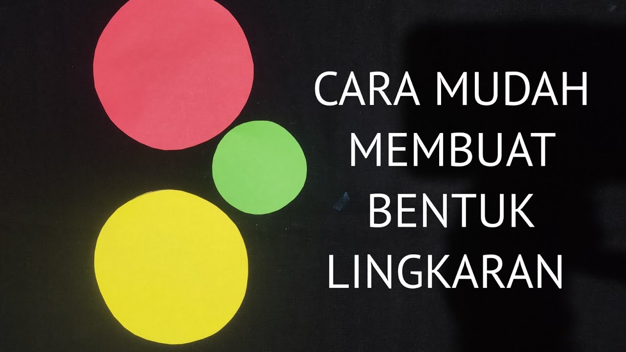 ORIGAMI LINGKARAN : Cara Membuat Bentuk Lingkaran Dengan 1 x Guntingan | 1 x Circle Cutout