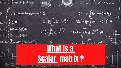 Scalar  Matrix _ Matrices_ 12th  (2022) #shorts