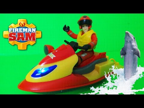 🚤 Fireman Sam FEUERWEHRMANN SAM Juno Jetski Unboxing Review Spielzeug  ausgepackt und angespielt - YouTube