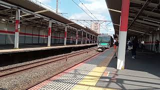 E233系マト18編成NN入場 南浦和駅を通過