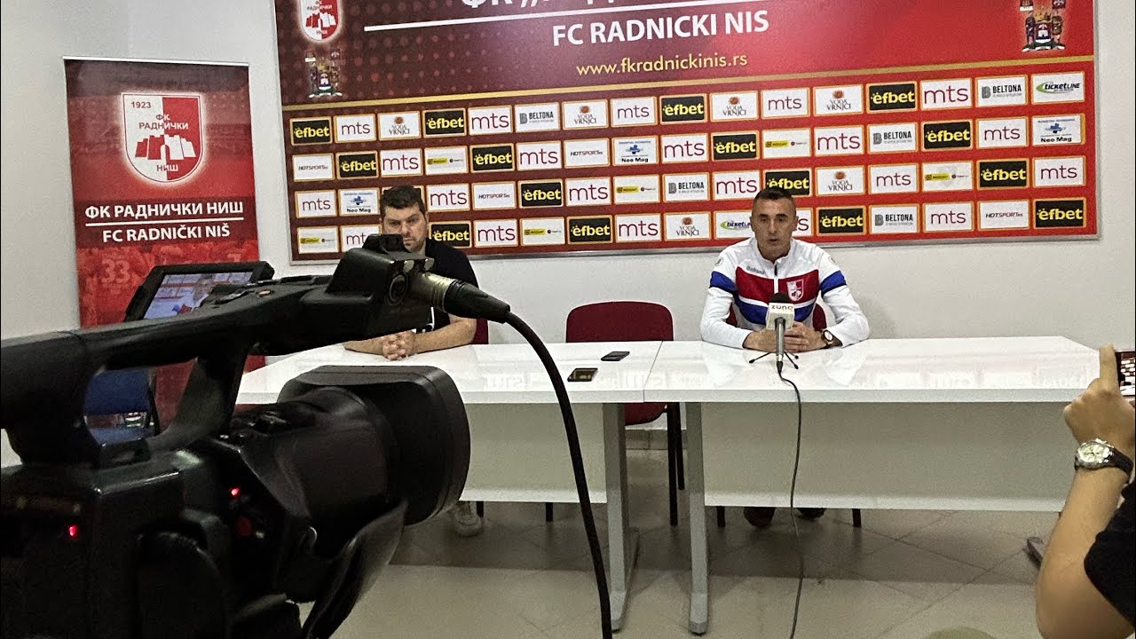 Konferencija za medije pred utakmicu Radnički Niš - Spartak Subotica (36.  kolo SLS) 