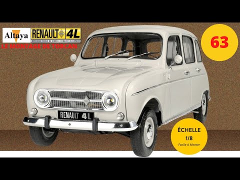 altaya montage du numéro  63 de la Renault 4L