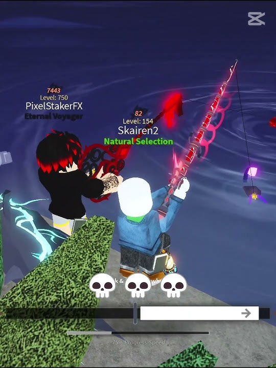No-Life Rod better than all rods in Fisch 💀 | Grand reef 🪸#fisch #roblox