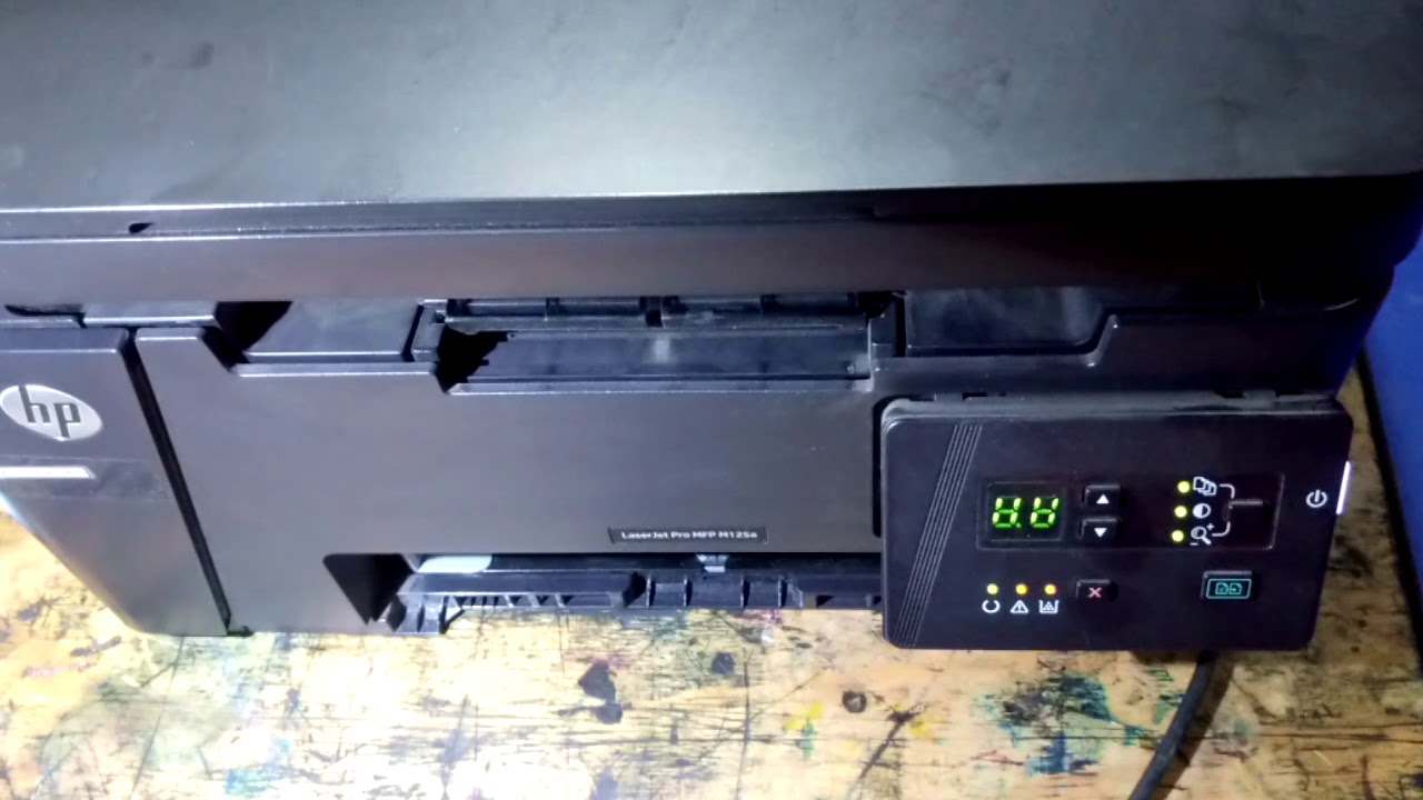AYUDA ERROR con impresora HP M125A encienden todos los leds - YouTube