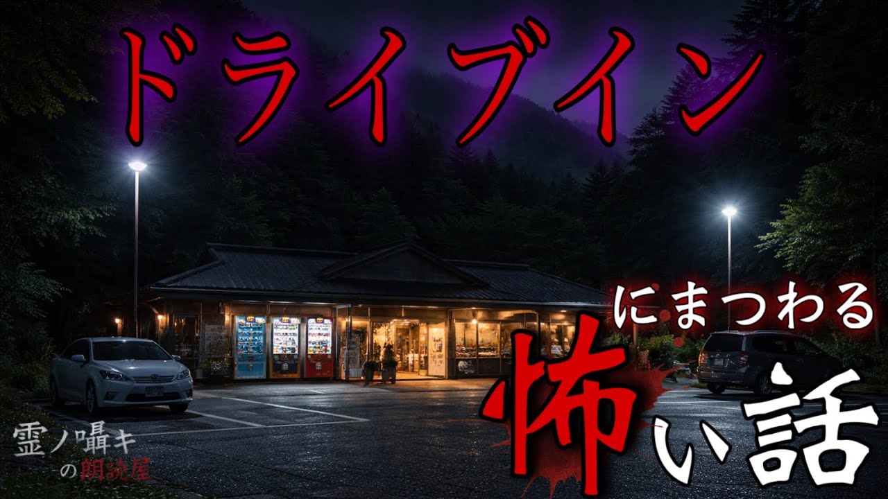 ｢怪談朗読｣ ドライブインにまつわる怖い話 「入らなかったドライブイン」 「ドライブインで拾ったもの」 他 （中編6話詰め合わせ）作業用BGM/睡眠導入