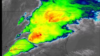 One-Minute Infrared Imagery of Southeast Storms on April 5, 2017