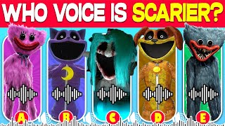 Who Voice is SCARIER?. Guess the MONSTER'S VOICE | Poppy Playtime Chapter 4 | Nightmare Craftycorn