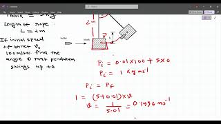 Ballistic pendulum problems