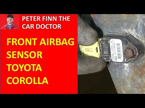 How to replace Front AIRBAG Sensor Toyota Corolla. Years 2000 to 2022