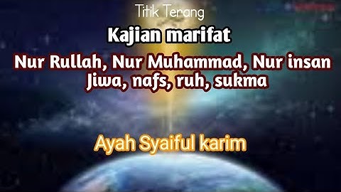 Jalan untuk pulangnya NUR INSAN sebagai percikan cahaya Ilaihi