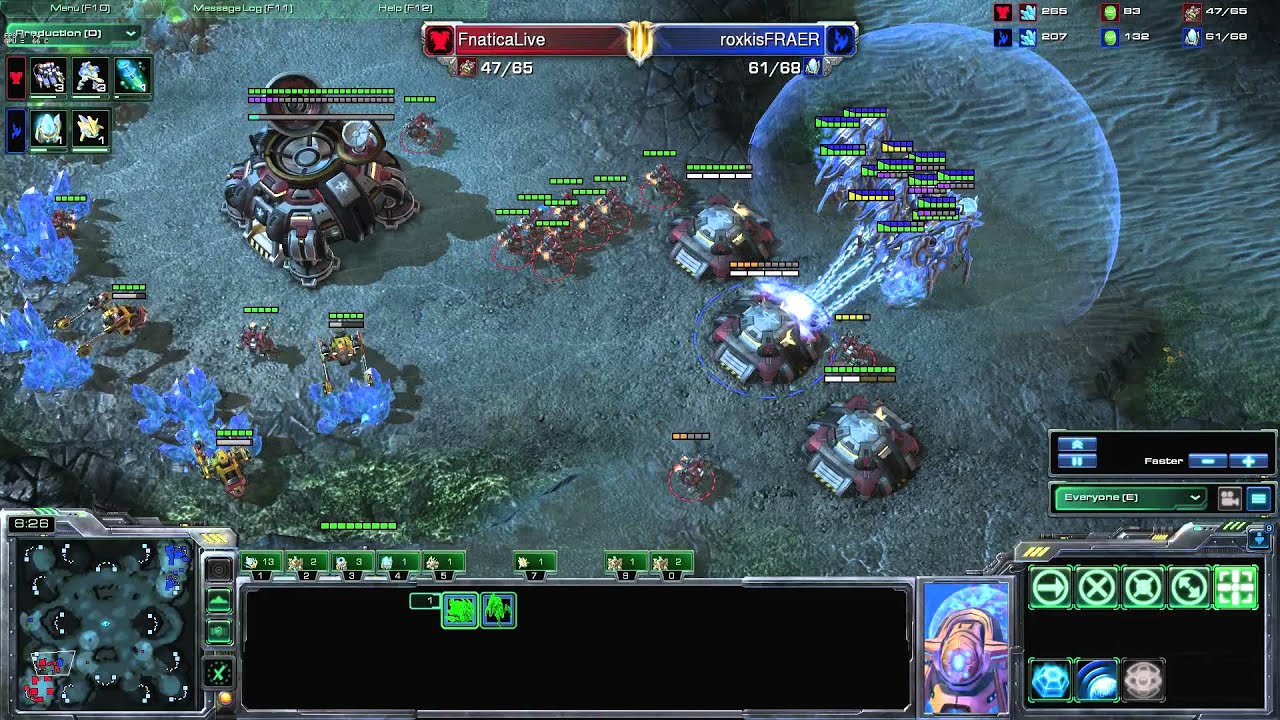 StarCraft 2 Wings of Liberty - ROXKIS.Fraer (P) vs. FnaticaLive (Z)