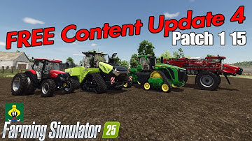 Farming Simulator 25 Update 1.15.0.0 / GRATIS INHOUD