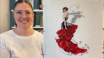 Flosstube November Finish ♥️ 🖤🤍 Poppy van Nora Corbett 🤍🖤♥️