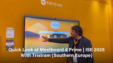 Quick Look at Meetboard 4 Prime at ISE 2025 by Tristram in Spanish | AG Neovo
