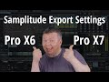 Magix samplitude pro x  raw tracks export settings x1 to x7