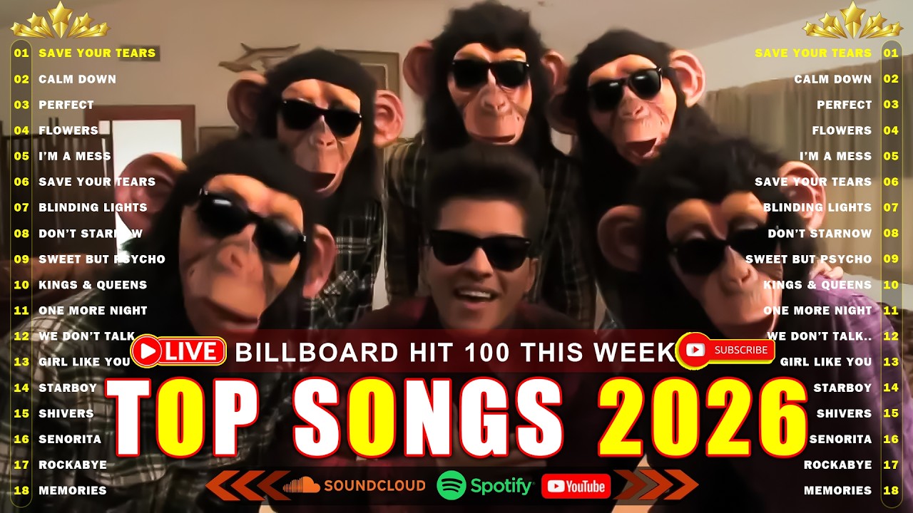 Bruno Mars, Rihanna, The Weeknd, Ed Sheeran, Adele, Dua Lipa, Maroon 5 🍁 Billboard Top 50 This Week