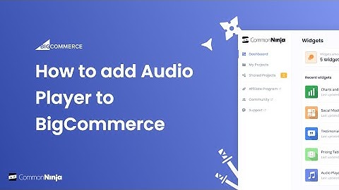 How to add an Audio Player to BigCommerce