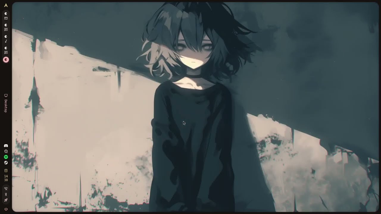 arch hyprland showcase caelestia shell