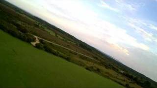 RC plane (MULTIPLEX EASYSTAR) with onboard camera + PARACHUTE DROP