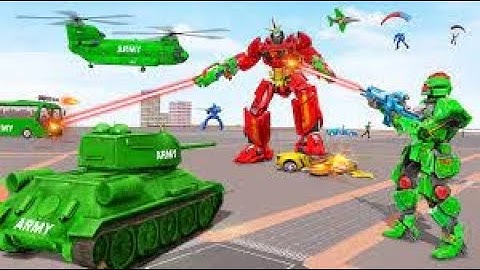 Bus Army Robot Car 3D Game - Robot Game - Android GamePlay | Walk through a Game