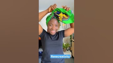 Quick and Easy African Headwrap Tutorial #easytutorial #headwrap #youtubeshorts