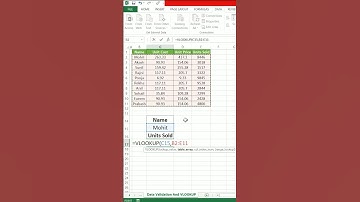 Data validation & vlookup together😮😮 🔥 #krishnamishratech #excel #exceltips #accounting #krishna