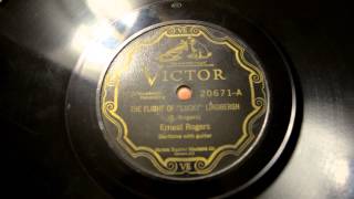 Miniatura de "Ernest Rogers Flight Of "Lucky" Lindbergh Recorded 5-23-1927 Victor Matrix BVE-38923"