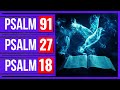 Psalm 91, Psalm 27, Psalm 18 (Powerful Psalms for protection Bible verses for sleep with God's Word)