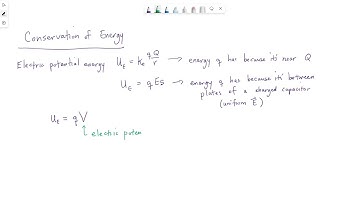 Conservation of energy with point charges