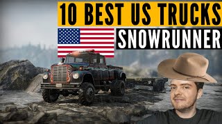 The TOP 10 Best US trucks in SnowRunner?