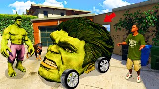 I Found HULK's Head Car In GTA 5 ! (GTA 5 mods)
