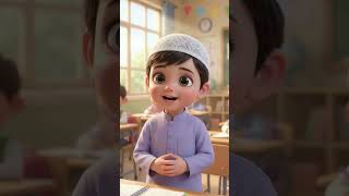 🌙 Cute Muslim Baby Learns Good Manners | Islamic Cartoon for Kid